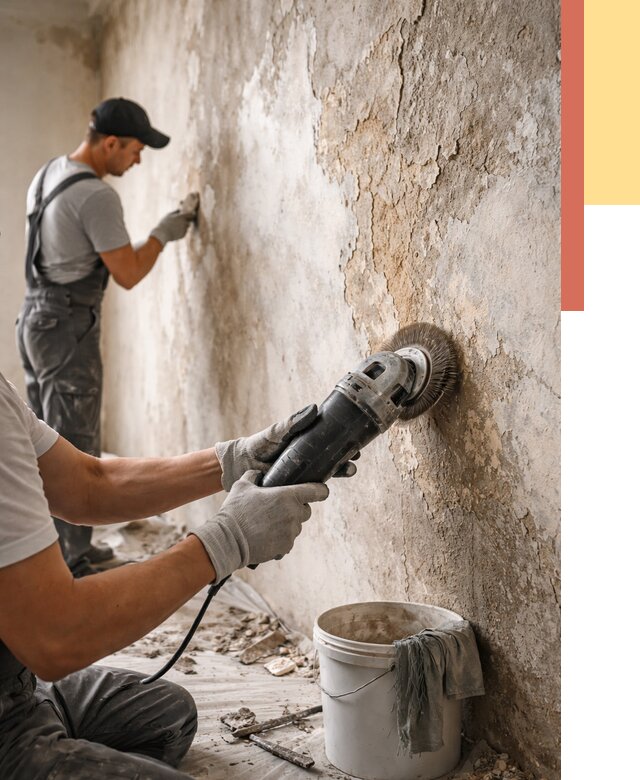 Снятие и удаление краски со стен в Усть-Лабинске от 2145 руб. — ОТДЕЛОЧНИК-Улб