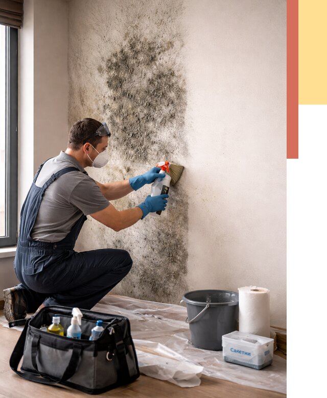 Удаление плесени со стен в Усть-Лабинске от 2196 руб. — быстро и недорого | ОТДЕЛОЧНИК-Улб