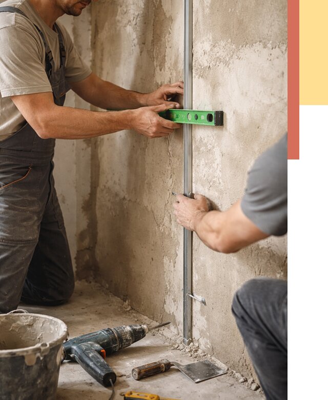 Установка штукатурных маяков в Усть-Лабинске от 7151 руб. — быстро и недорого | ОТДЕЛОЧНИК-Улб