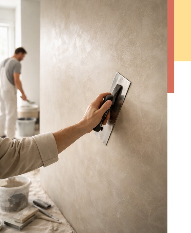 Венецианская штукатурка в Усть-Лабинске от 3576 руб/м² — нанесение стен под ключ | ОТДЕЛОЧНИК-Улб