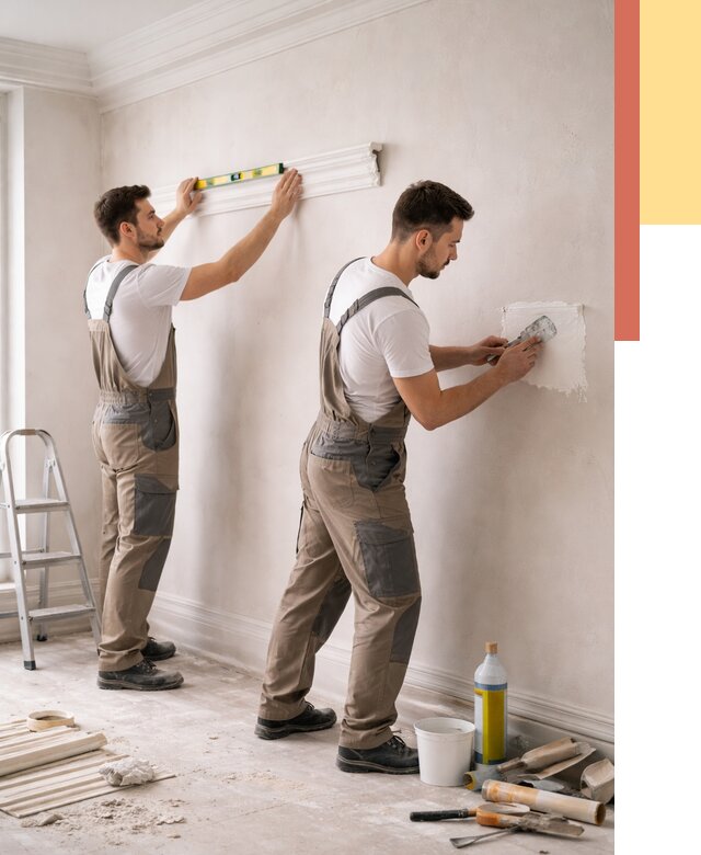 Монтаж лепнины на стены в Усть-Лабинске от 4597 руб. — недорого, быстро | ОТДЕЛОЧНИК-Улб