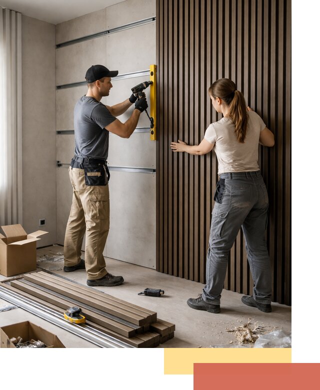 Монтаж реечных панелей на стены в Усть-Лабинске