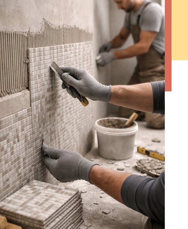 Облицовка стен мозаикой в Усть-Лабинске от 3269 руб/м2 — укладка мозаики на стены | ОТДЕЛОЧНИК-Улб