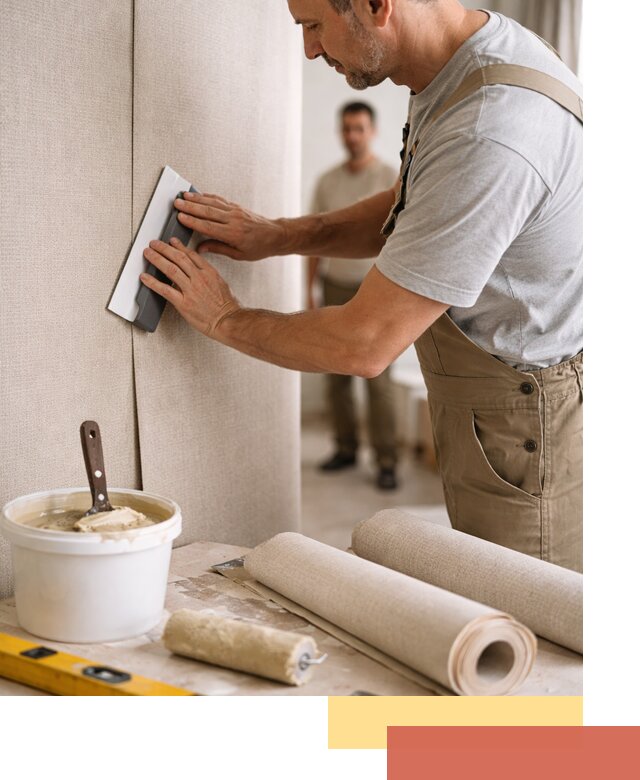 Поклейка текстильных обоев в Усть-Лабинске профессионально и аккуратно