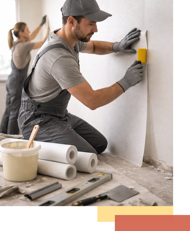 Поклейка стеклообоев профессионально в Усть-Лабинске