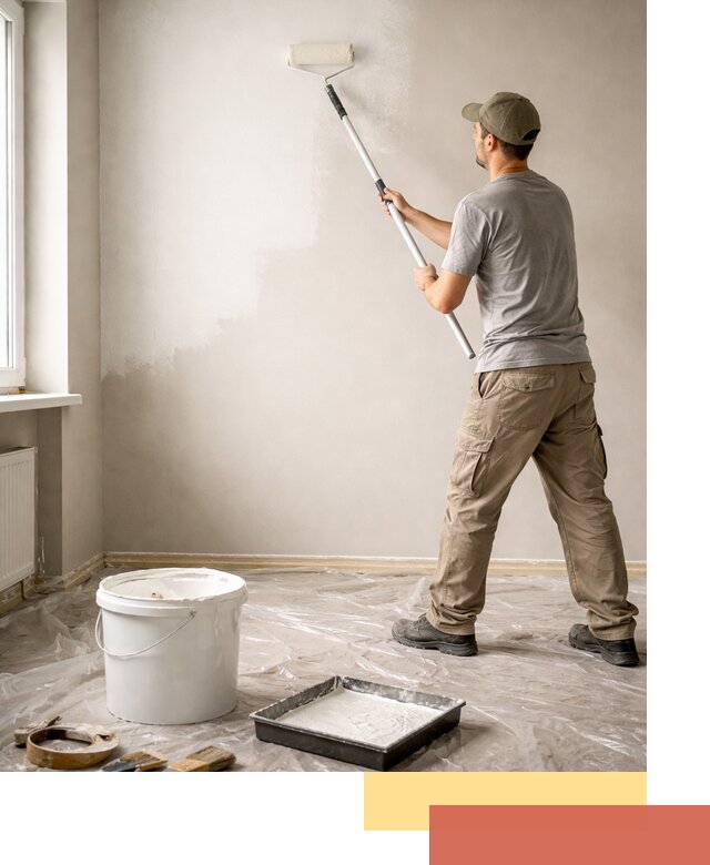 Покраска стен латексной краской в Усть-Лабинске качественно и быстро