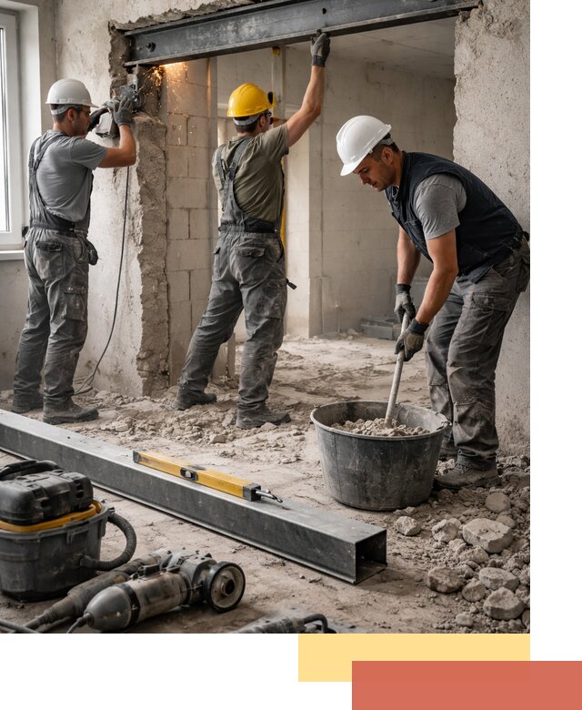 Создание проемов в стенах и несущих конструкциях в Усть-Лабинске