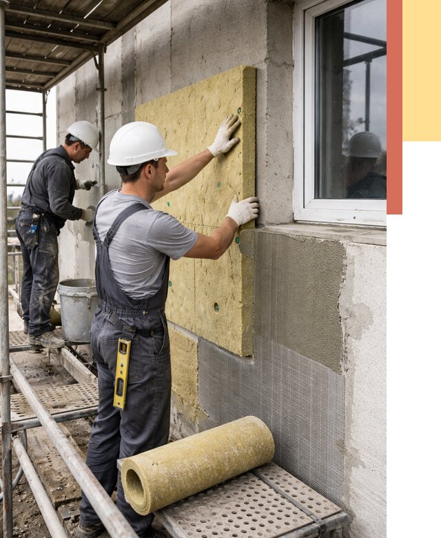 Утепление стен в Усть-Лабинске от 4393 руб. под ключ — быстро и недорого | ОТДЕЛОЧНИК-Улб