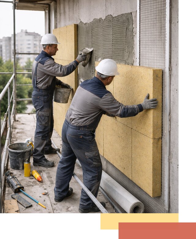 Утепление стен зданий и домов в Усть-Лабинске качественно и надежно