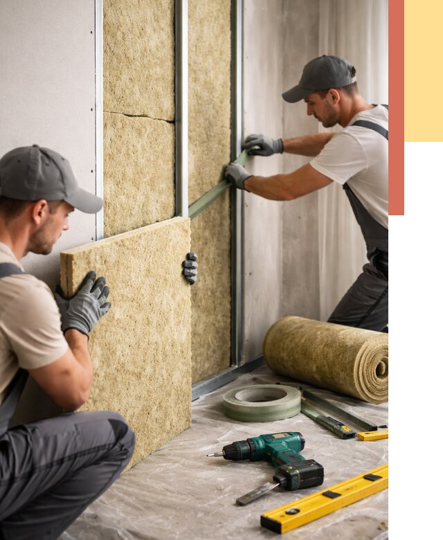 Шумоизоляция стен в Усть-Лабинске под ключ от 1890 руб. | ОТДЕЛОЧНИК-Улб