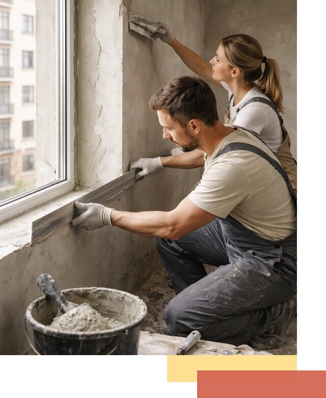 Штукатурка откосов дверей и окон профессионально в Усть-Лабинске