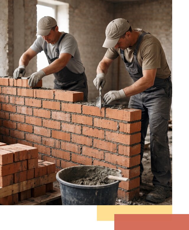 Кладка кирпичных перегородок под ключ в Усть-Лабинске