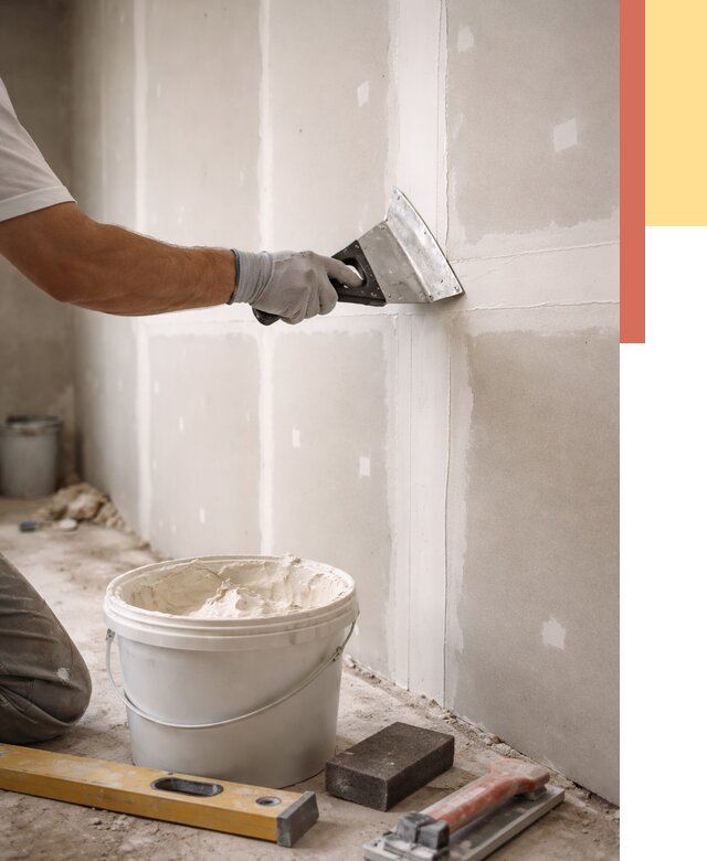 Шпаклевка перегородок из гипсокартона в Усть-Лабинске от 2554 руб. — услуги ОТДЕЛОЧНИК-Улб