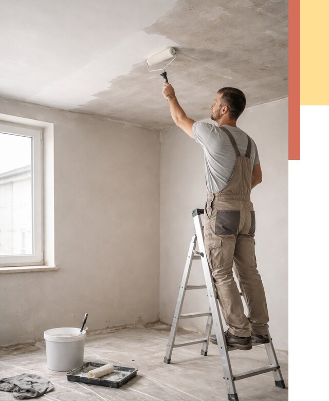 Грунтовка потолка в Усть-Лабинске от 2554 руб. — быстро и недорого | ОТДЕЛОЧНИК-Улб