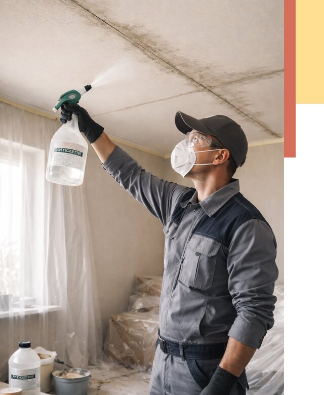 Антисептическая обработка потолка в Усть-Лабинске от 2554 руб. | ОТДЕЛОЧНИК-Улб