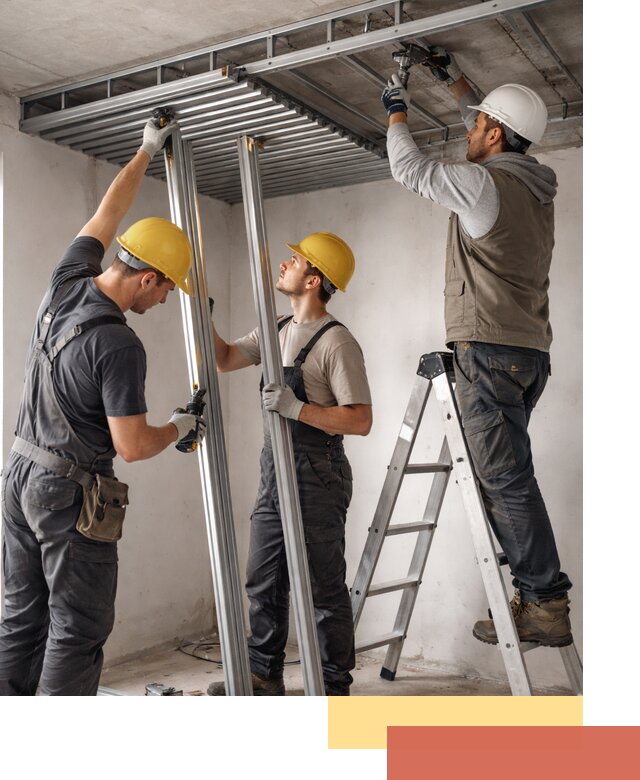 Монтаж реечного потолка под ключ в Усть-Лабинске