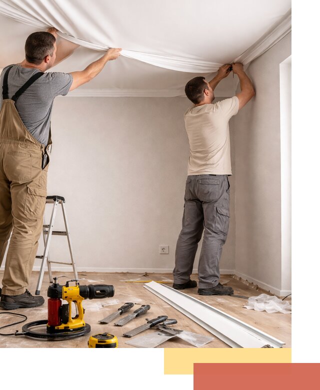 Монтаж ПВХ натяжного потолка в Усть-Лабинске качественно и быстро