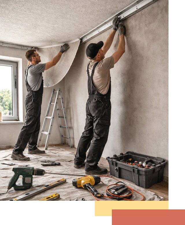 Монтаж фактурного натяжного потолка в Усть-Лабинске качественно и быстро