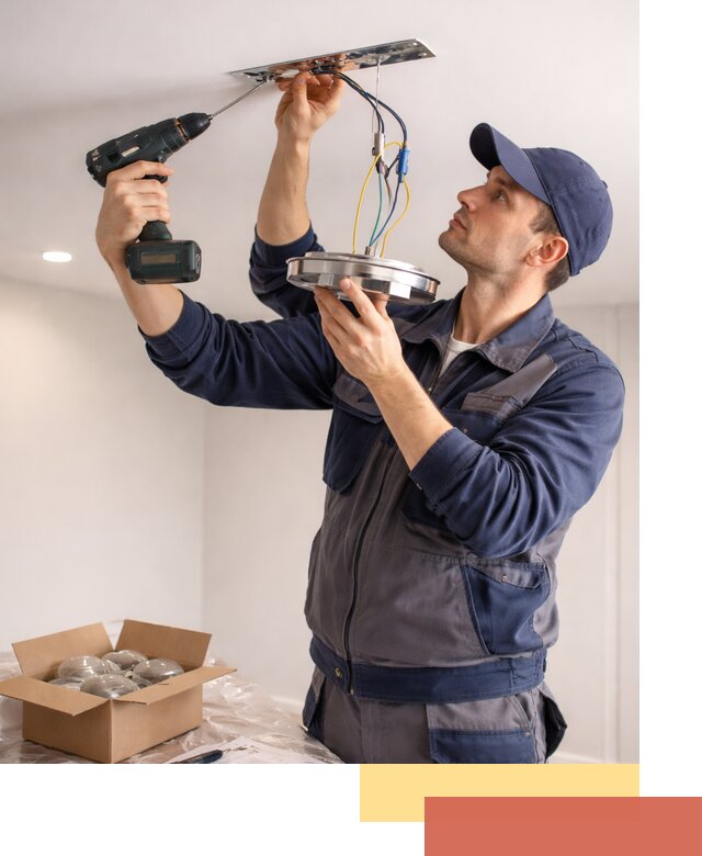 Установка люстры в натяжной потолок в Усть-Лабинске