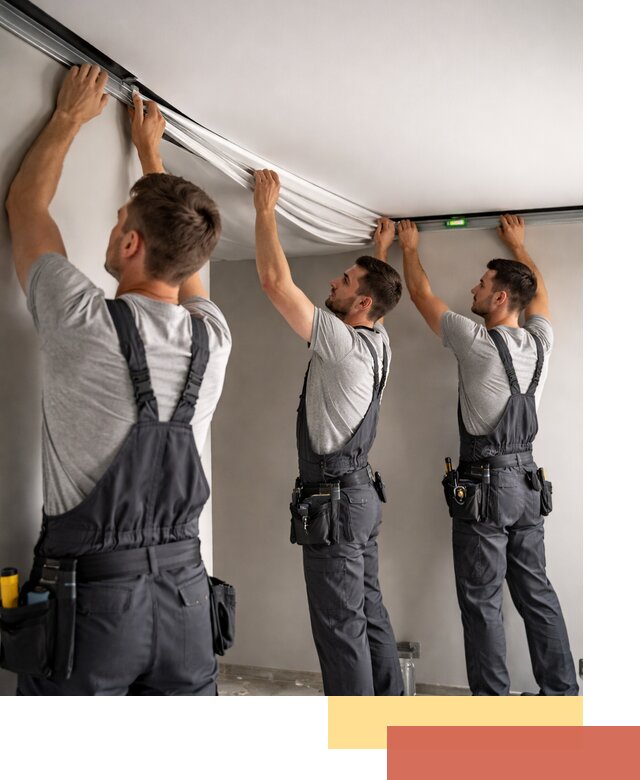 Теневые натяжные потолки в Усть-Лабинске: монтаж и отделка быстро и качественно