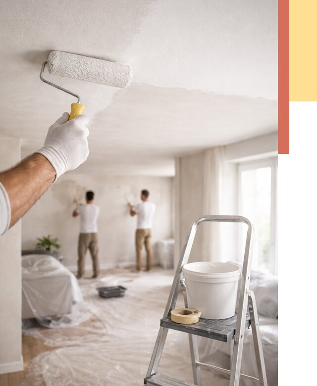 Покраска потолка акриловой краской в Усть-Лабинске от 2554 руб. | ОТДЕЛОЧНИК-Улб