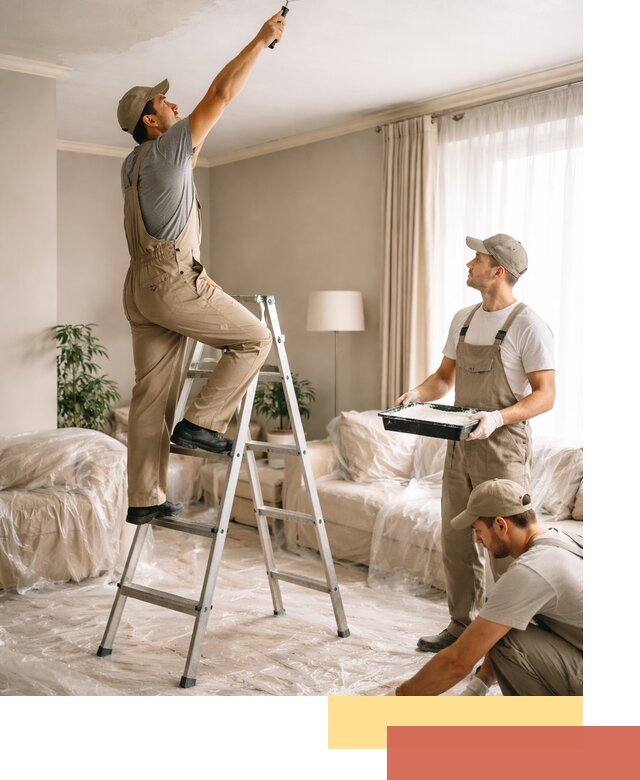 Покраска потолков акриловой краской в Усть-Лабинске качественно и быстро