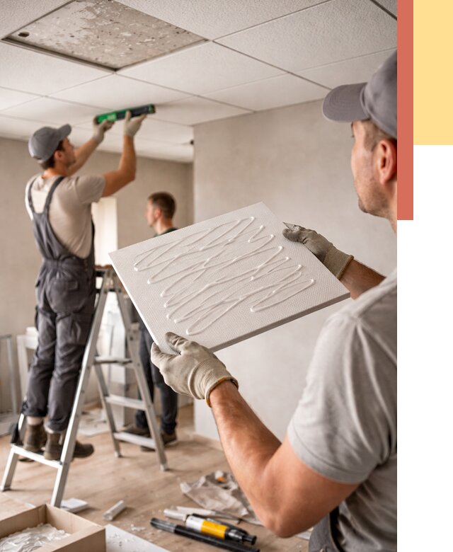 Монтаж потолочной плитки в Усть-Лабинске от 4597 руб. — быстро и недорого | ОТДЕЛОЧНИК-Улб