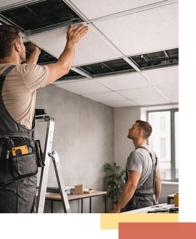 Монтаж потолочной плитки в Усть-Лабинске качественно и в срок