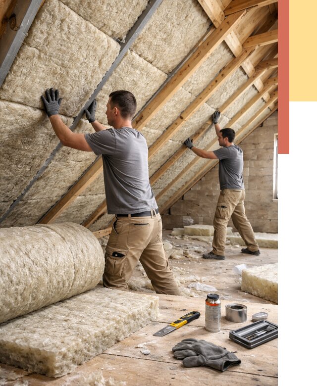 Утепление потолка минватой в Усть-Лабинске от 1481 руб. — быстро и недорого | ОТДЕЛОЧНИК-Улб