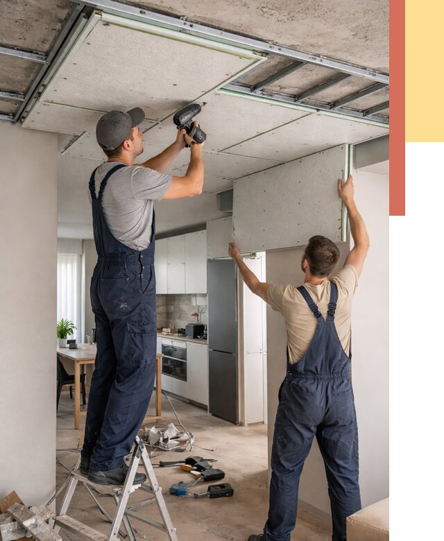 Шумоизоляция потолка панелями зипс в Усть-Лабинске от 1890 руб. под ключ | ОТДЕЛОЧНИК-Улб